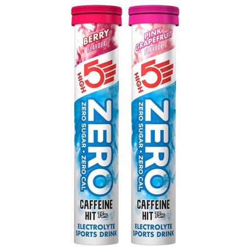 Foto de High5 Bebida Deportiva con Electrolitos y Cafeína - Zero Caffeine Hit - 20 Pastillas Efervescentes