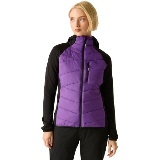 Foto de Dare 2b Aero Fuse Padded Chaqueta híbrida para mujer - ZHP Amaranth Purple/Black