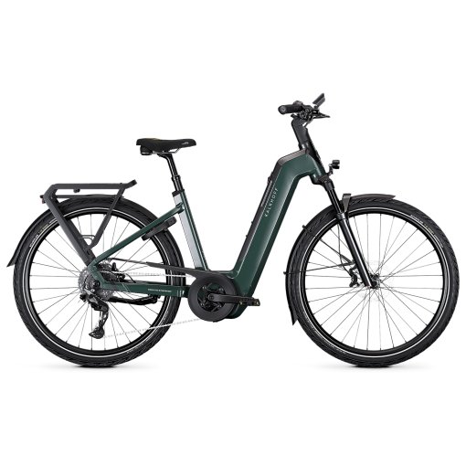 Photo produit de Kalkhoff ENDEAVOUR 5+ ADVANCE Wave - Vélo électrique Trek avec entrée facile - 2026 - techgreen / diamondblack glossy