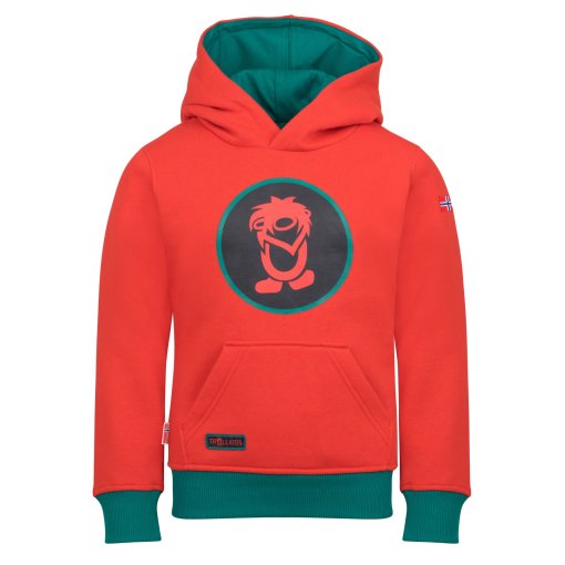 Slika izdelka Trollkids Troll Jopa s kapuco za otroke - Chili Red/Dark Cyan