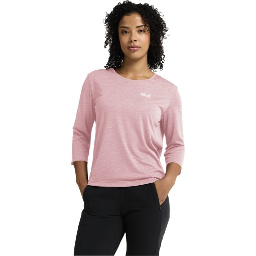 Photo produit de Jack Wolfskin Wildtrail 3/4 T-shirt femme - rosegarden