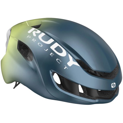 Foto de Rudy Project Nytron Casco - Blue Avio/Apple Green Metal - Matte