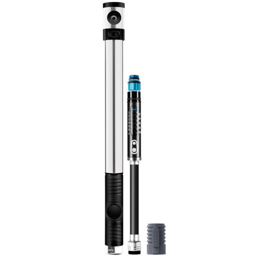 Foto de Crankbrothers Klic HP Hand Pump/CO2-Pump with gauge - silver