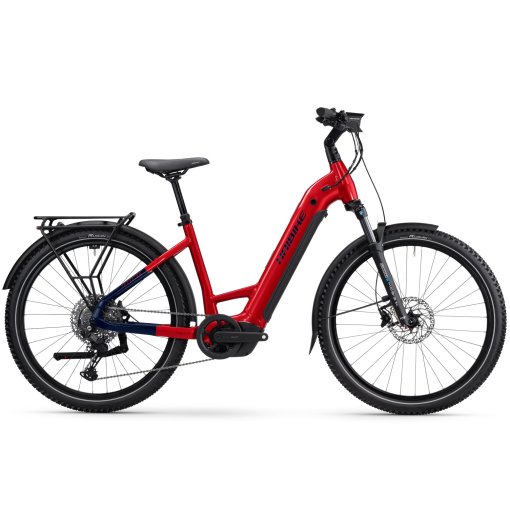 Immagine prodotto da Haibike Bici Elettrica da Trekking Easy Entry 27.5&quot; - TREKKING 7 LOW i800Wh - 2025 - fruity red/blue glossy