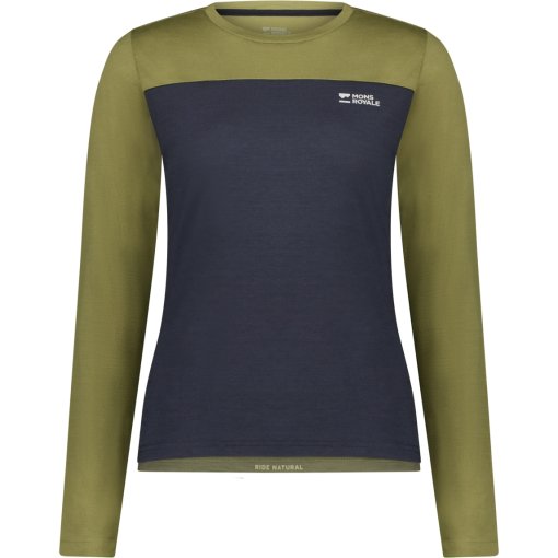 Foto de Mons Royale Maillot Ciclismo de Manga Larga Mujer - Diversion Merino - fern / 9 iron