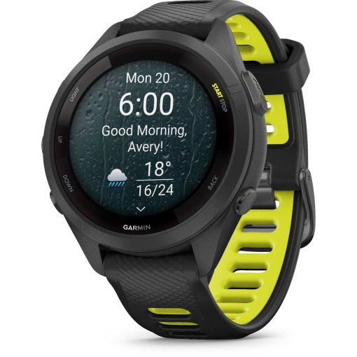 Produktbild von Garmin Forerunner 265S GPS Laufuhr - schwarz/zitronengelb