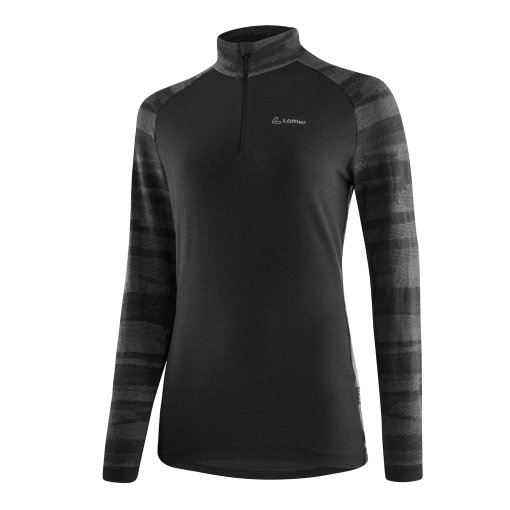 Foto de Löffler Camiseta de Manga Larga Midlayer Mujer - Hywa Transtex® - negro 990