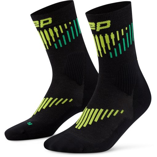 Foto de CEP Calcetines de Compresión Mujer - Core Run Merino Mid Cut - black/lime