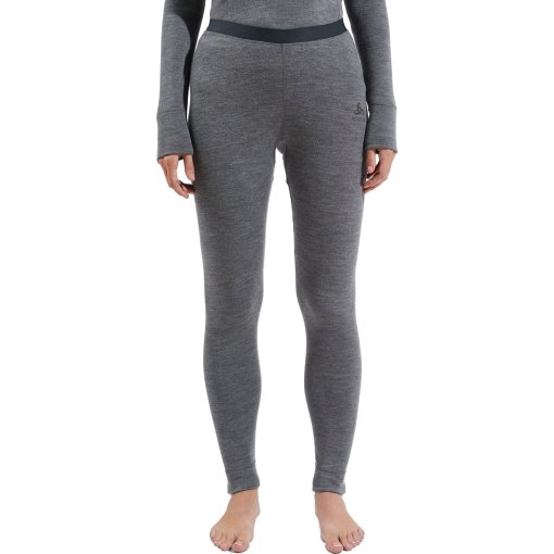 Photo produit de Odlo Caleçon Long Femme - Natural Merino 260 - odlo steel grey melange