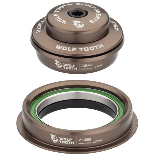 Produktbild von Wolf Tooth Premium Tapered Steuersatz - ZS44/28.6 | ZS56/40 - espresso