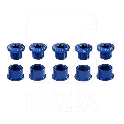 Immagine prodotto da Carbon-Ti X-Fix Road Chainring Fixing Bolt Set - blue