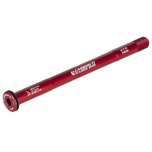 Foto de Carbon-Ti X-Lock EVO Eje pasante - 12x142mm - X-E-Thru - M12x1.5mm - Longitud 166mm - rojo