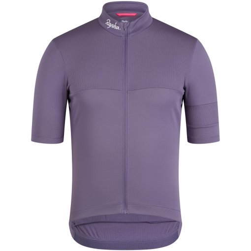 Productfoto van Rapha Brevet E. Fietsshirt met Korte Mouwen Heren - dusted lilac/black reflective