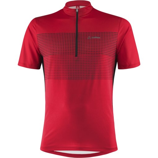Picture of Löffler Sparta Half Zip Bike Shirt Men - red/black A20