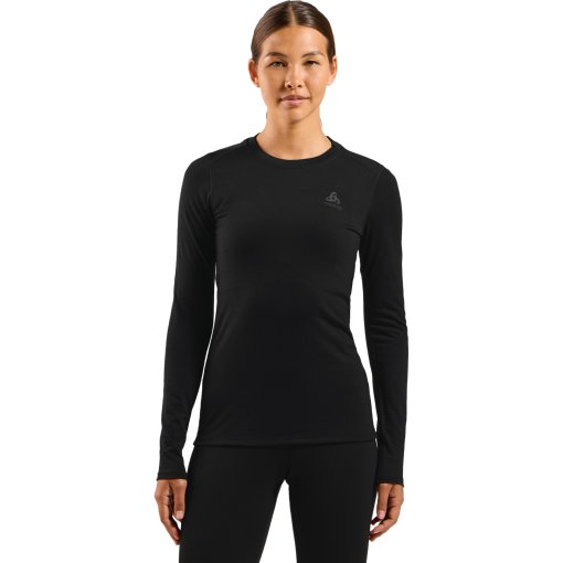 Foto de Odlo Camiseta Interior Manga Larga Mujer - Merino Light - negro