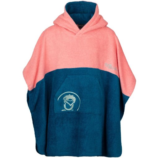 Produktbild von Trollkids Kvalvika Surf Badeponcho Kinder - Peony Rose/ Harbor Blue