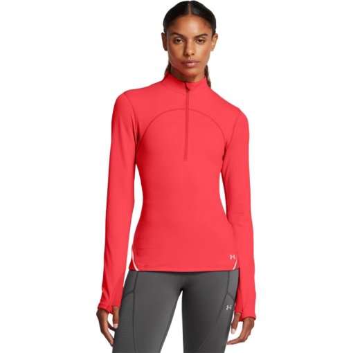 Immagine prodotto da Under Armour Maglia a Maniche Lunghe Donna - UA Vanish Cold Weather 1/2 Zip - Racer Red/Reflective