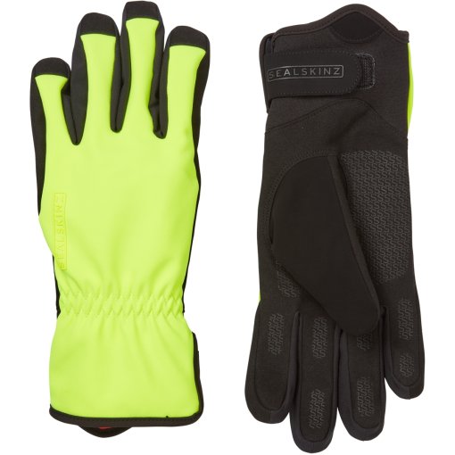 Foto de SealSkinz Guantes Ciclismo Impermeables Mujer - Bodham All Weather - Neon Yellow