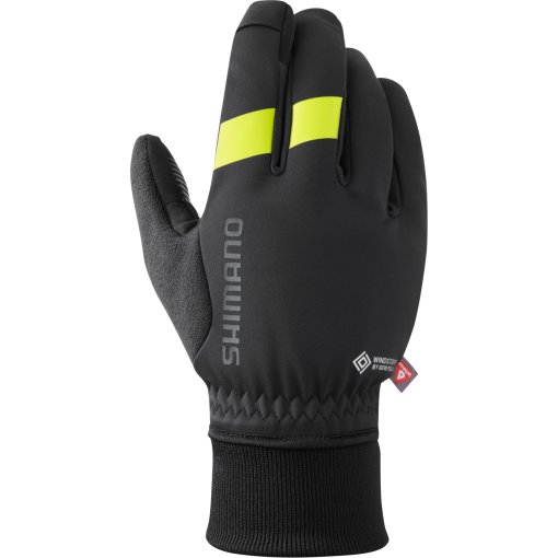 Foto de Shimano Guantes Hombre - Windstopper Primaloft - negro/amarillo
