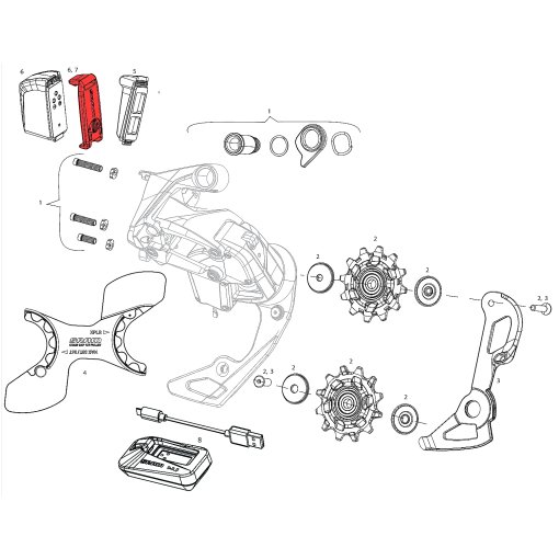 Foto de SRAM Tapa para Baterías AXS - 11.7618.006.000