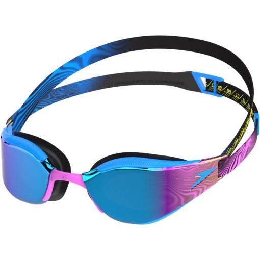 Picture of Speedo Fastskin Hyper Elite Mirror Swimming Googles - mayan blue/smoke/tropical horizon