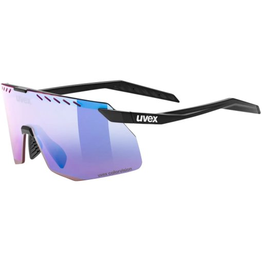 Produktbild von Uvex pace stage s CV Fahrrad-Brille - black matt/mirror blue colorvision