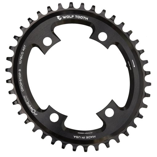 Produktbild von Wolf Tooth Elliptical PowerTrac Direct Mount Kettenblatt - 107mm - SRAM - schwarz