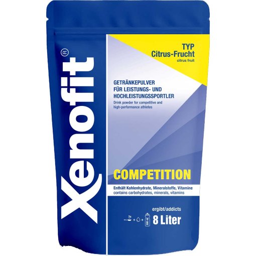 Image of Xenofit Competition Citrus Fruit - Isotonic Carbohydrate Drink - 672g Stand-Up Pouch