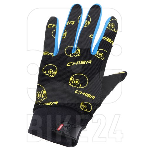 Photo produit de Chiba Gants Vélo Enfants - Bones - schwarz/oceano