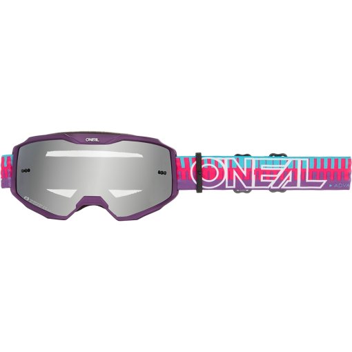 Produktbild von O&#039;Neal B-10 Brille - STRIPED V.26 pink/purple - silver mirror