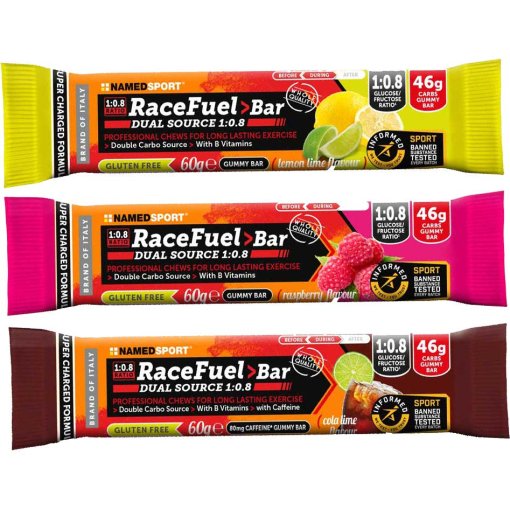 Photo produit de NAMEDSPORT Race Fuel Barre énergétique moelleuse - 60g