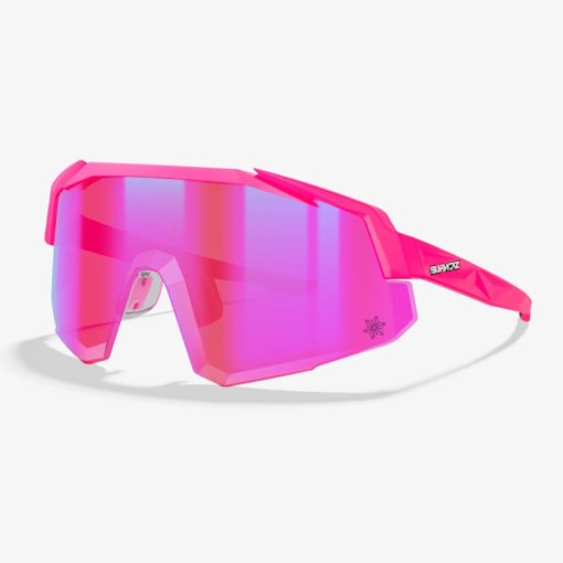 Photo produit de Supacaz Lunettes Orbitron Lazer - Matte Neon Pink | Pink Sunset Lazer Lens