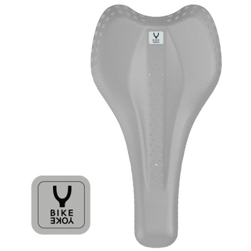Produktbild von BikeYoke Sagma 3D Gummi-Logo - silber/grau