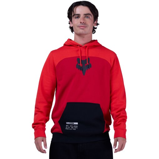 Foto de FOX Sudadera con Capucha Hombre - Fracture Paneled Fleece - red
