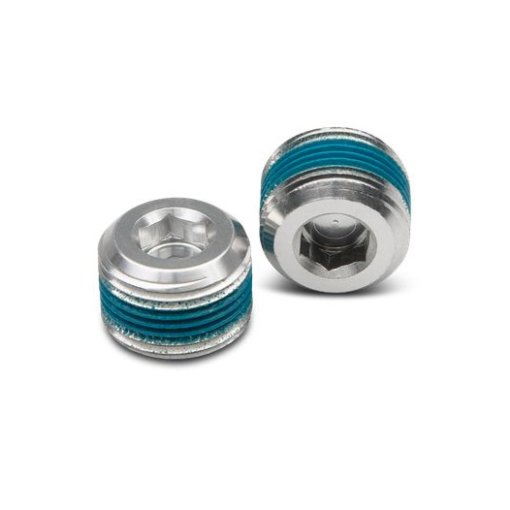 Image de Crankbrothers Hex Embouts pour Pédales (2 pièces) - argent