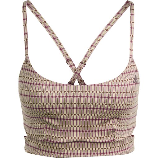 Produktbild von adidas Yoga Studio Sport-BH mit leichter Unterstützung Damen - pull impact/wonder orc/shadow red IL6699