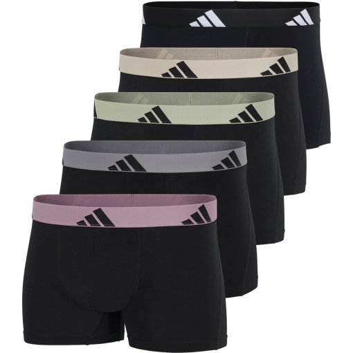 Image of adidas Sports Underwear Active Flex Cotton Trunk Men - 5 Pack - 912 assorted