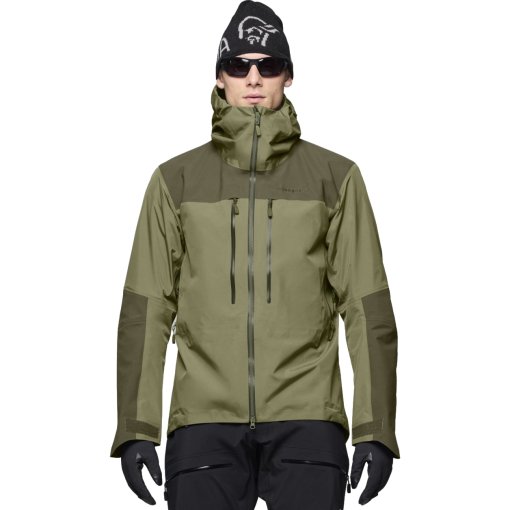 Produktbild von Norrona trollveggen Gore-Tex Pro light Jacke Herren - Olive Night/Deep Lichen Green