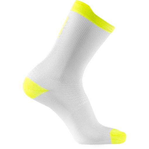 Productfoto van Sidi Nitiidus Fietssokken - White Yellow Fluo