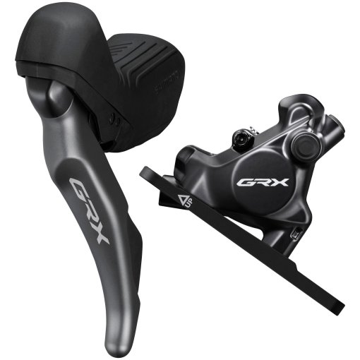 Immagine prodotto da Shimano Freno a Disco - GRX ST-RX820 + BR-RX820 - STI | Idraulico | Flat Mount | 2x12 Velocità - Sinistra | Anteriore - Offerta Speciale