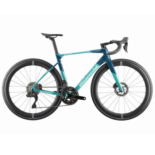 Photo produit de Bianchi SPECIALISSIMA - 105 Di2 - Vélo de route carbone - 2027 - celeste glossy