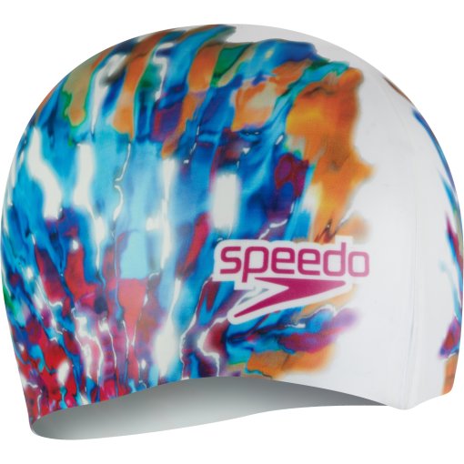 Photo produit de Speedo Bonnet de Bain - Digital Printed - Cobalt Pop/Hypersonic Blue/Electric Pink