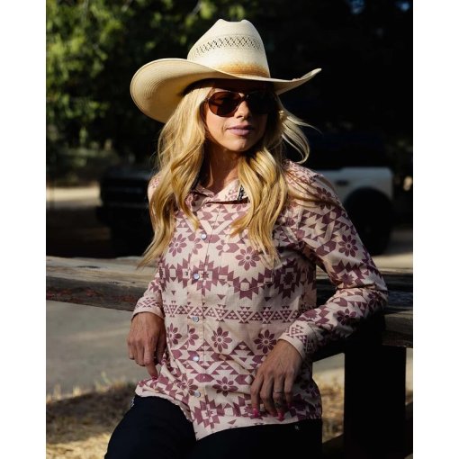 Produktbild von DHaRCO Tech Langarm Bluse Damen - Rachel Strait Signature - Round Up