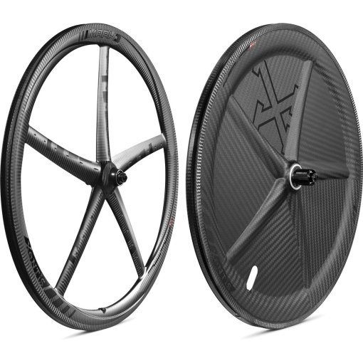 Produktbild von Xentis Mark 3 + Blade Carbon Laufradsatz für Drahtreifen - Centerlock - VR: 12x100mm | HR: 12x142mm - matt schwarz