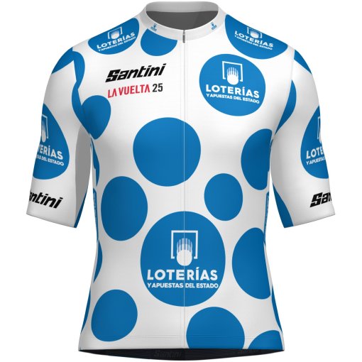 Immagine prodotto da Santini Maglia a Maniche Corte Uomo - La Vuelta Polka Dot RE97175C25LVKOM - bluette BL