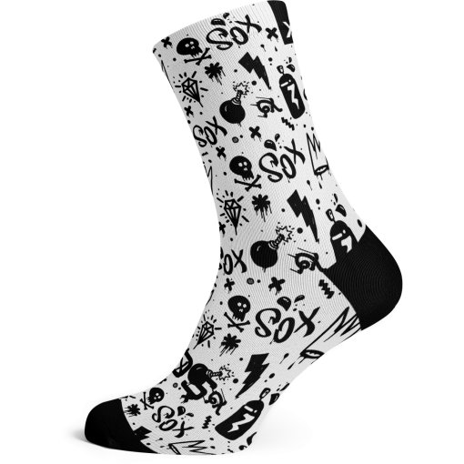 Produktbild von Sox Footwear Monochrome Socken - doodle white