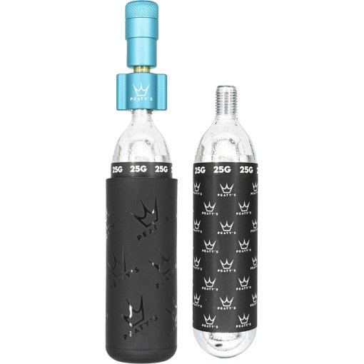 Foto de Peaty&#039;s Holeshot Bombona CO2 - MTB (25g) - Turquesa