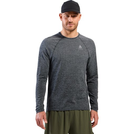 Produktbild von Odlo Essentials Seamless Langarm-Laufshirt 2.0 Herren - grey melange