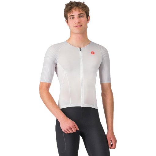 Foto de Castelli Maillot de Manga Corta Hombre - Free Speed 3 Race - white/silver grey 101