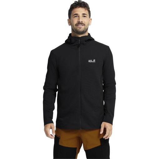 Photo produit de Jack Wolfskin Ridge Hike Full Zip Veste à capuche pour hommes - black